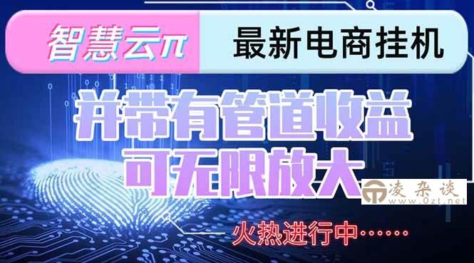 图片[1]-（15314期）智慧云π电脑挂机单机每天收益300—500+ 并带有团队管道收益 可无限放大-凌杂谈