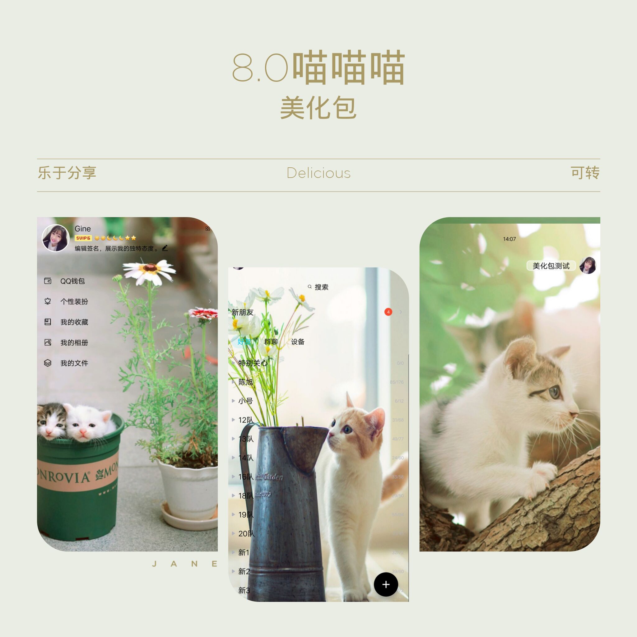 QQ美化包V8.0喵喵多功能漂亮-凌杂谈