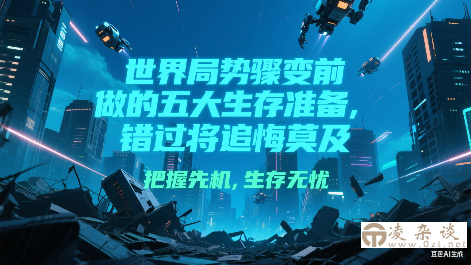 付费文章《世界局势骤变前必做的五大生存准备，错过将追悔莫及》-凌杂谈