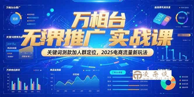 （15192期）万相台无界推广实战课，关键词测款加人群定位，2025电商流量新玩法-凌杂谈