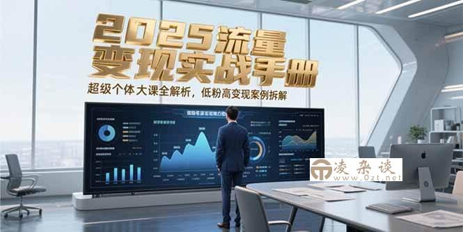 2025流量变现实战手册，超级个体大课全解析，低粉高变现案例拆解-凌杂谈