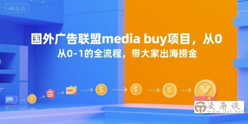 国外广告联盟media buy项目，从0-1的全流程，带大家出海捞金-凌杂谈