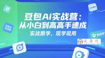 豆包Ai实战营：从小白到高手速成，实战跟学，现学现用-凌杂谈