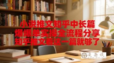 小说推文知乎中长篇爆单实操全流程分享，知乎推文看这一篇就够了-凌杂谈