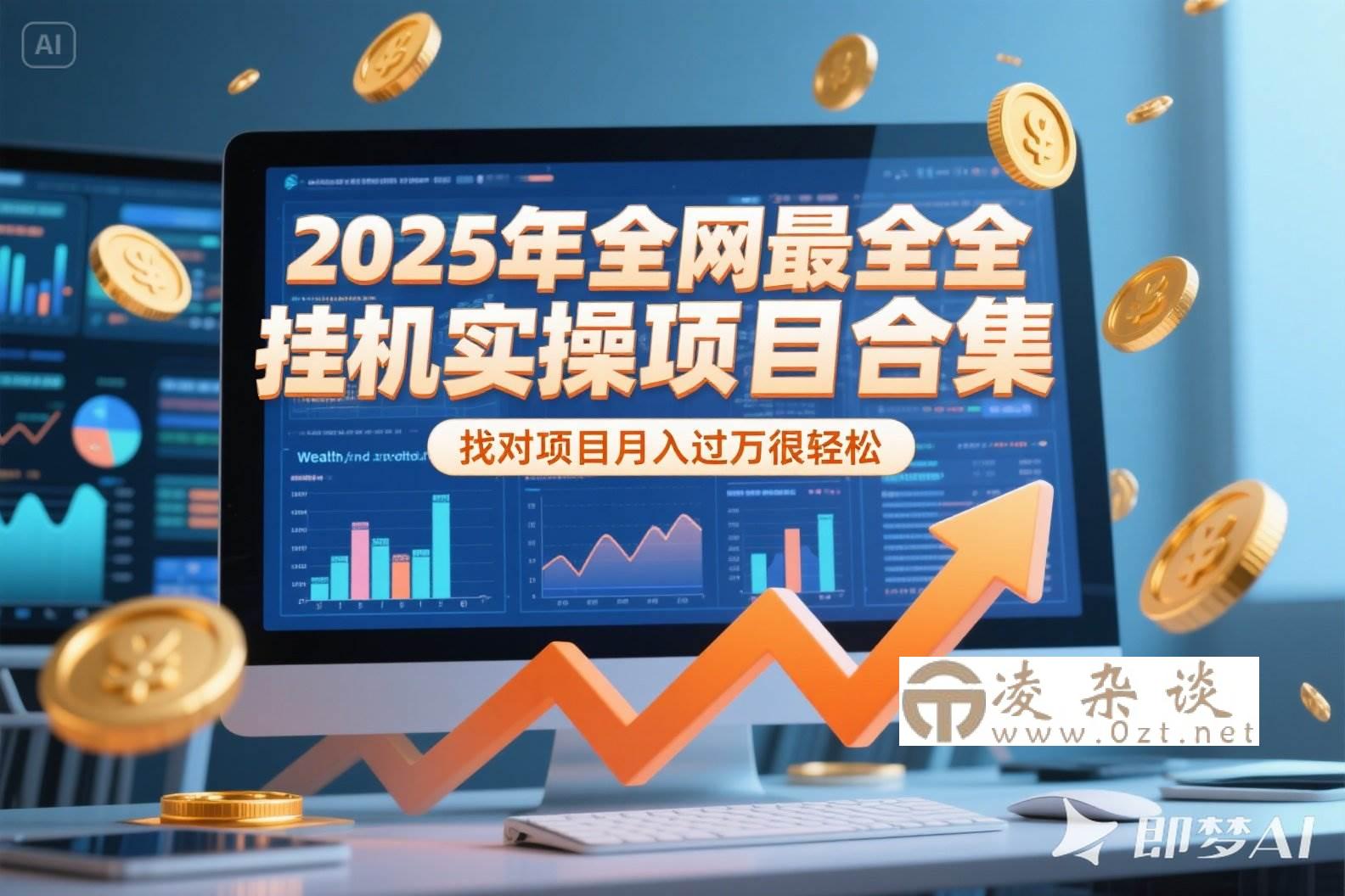 （15303期）2025年挂机实操项目实操演练，挂机类型，AI直播类型，轻资产创业类型…-凌杂谈
