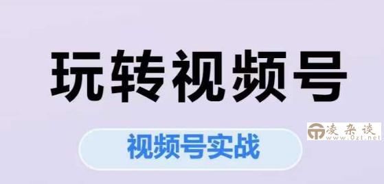 玩转视频号，视频号实战系列课-凌杂谈