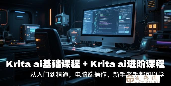 krita ai基础课程+Krita ai进阶课程，从入门到精通，电脑端操作，新手老手都可以学-凌杂谈