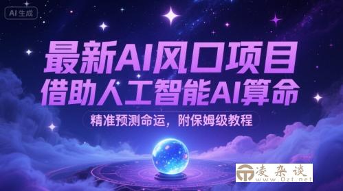最新AI风口项目，借助人工智能AI算命，精准预测命运，附保姆级教程-凌杂谈
